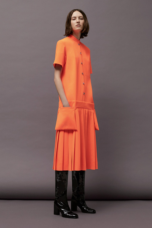 Bright colours stood out amongst the muted tones of the collection 
